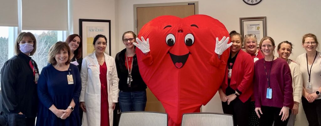 Women's Health Program on Wear Red Day at UVA Health