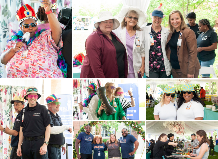 Photo collage of UVA Health Team Members during UVA Health Week celebrations