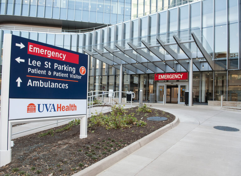 UVA Health Emergency Room Entrance Exterior