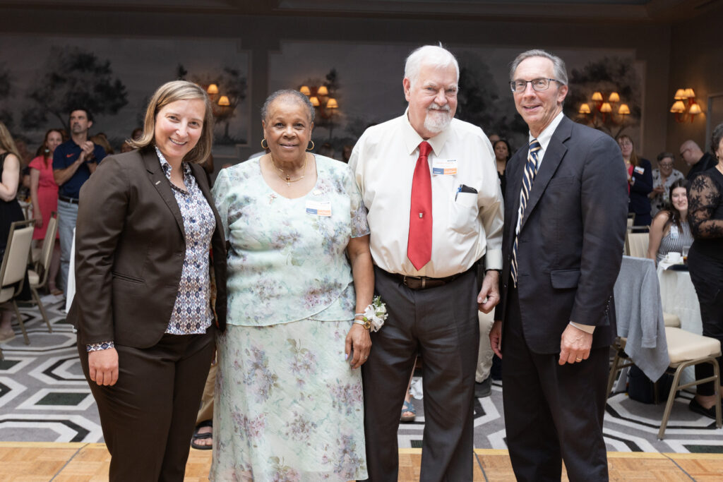 Wendy Horton, Lillie Dunbar, phlebotomist, Ed Pugh, perfusionist, and Reid Adams