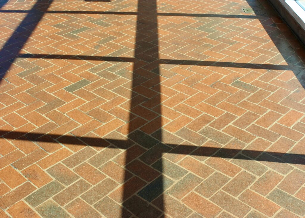 Brick Flooring with window shadow