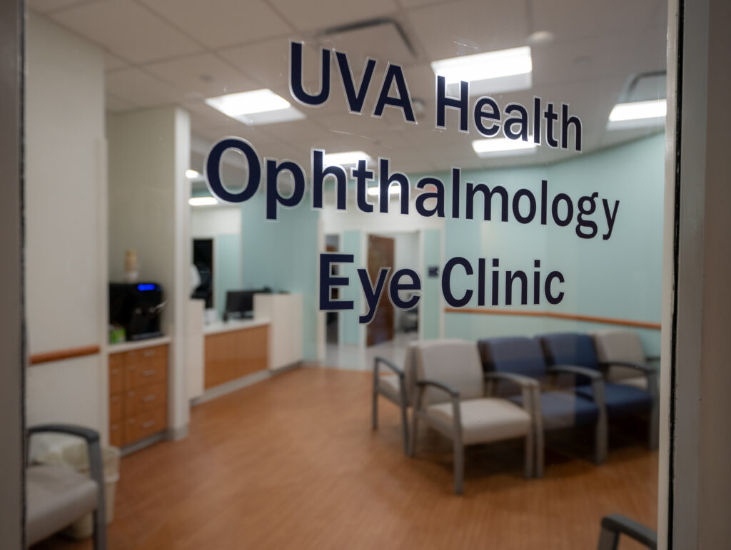 UVA Health Ophthalmology Eye Clinic Sign